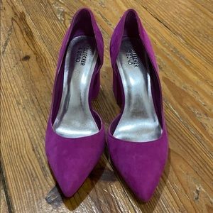Bleecker & Bond Pumps/Chunky Heels...Fuchsia color